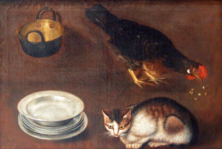 Illustration for article titled Cats in Paint-1700s